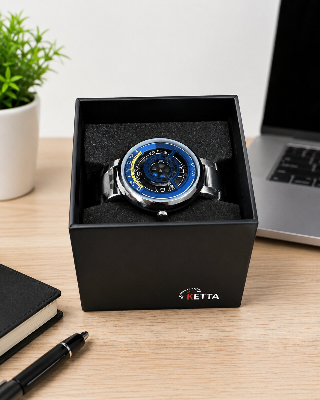 KETTA Blue Watch in Box